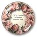 Pink Rosebuds - Crystal Dome Paperweight