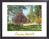Claude Monet Poster Kunstdruck und Holz-Rahmen - Il Parco Monceau (d) (50 x 40cm)