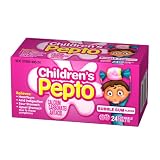 Pepto-bismol Children's Bubble Gum Chewable Tablet, 24-Count Units (Pack of 3)