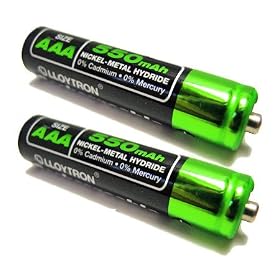 2 x Lloytron AAA 550 mAh Rechargeable Batteries