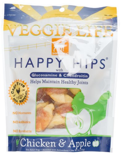 Dogswell Veggie Life Happy Hips Chicken & Apple, 5-Ounce Blue Pouches (Pack of 6) by Apples