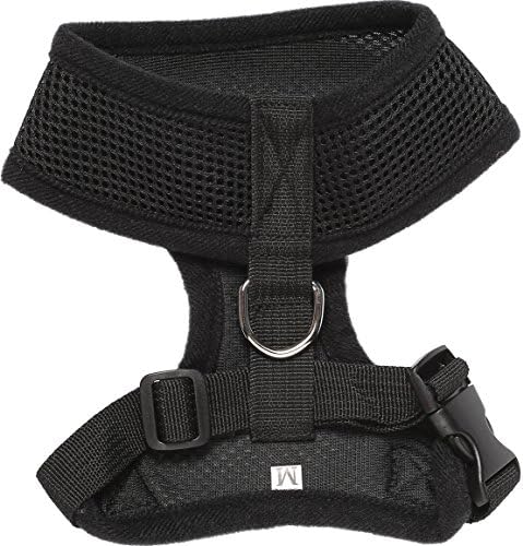 Fashion Shop Pet Control Harness for Dog &amp; Cat Easy Soft Walking Collar - Vehicle Safety Strap Vest Extra leash for free (Black, XL)