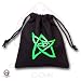 Q-Workshop: BLACK Call of Cthulhu / COC Dice Bag in Linen