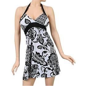 Flirty Black and White Dinner Dress