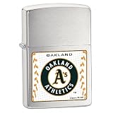 Oakland Athletics Brushed Chrome Lighter