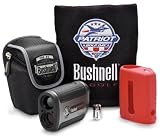 Bushnell Tour V2 Golf Laser Rangefinder with Pinseeker, Slope Edition Patriot Pack (Silver)