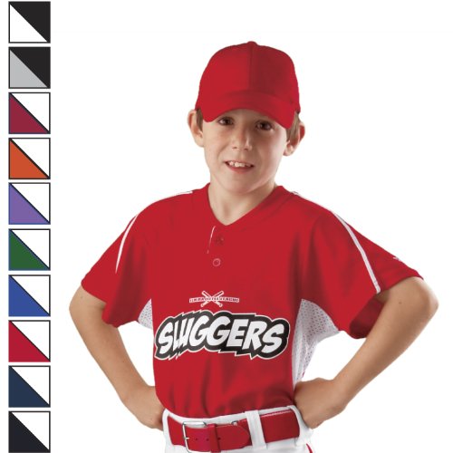 Mesh Baseball Jersey-Youth Color Maroon/White Size Youth Small , Item Number C526Y, Sold Per EACH