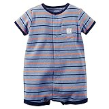 カーターズ Carter's ロンパース 前開き 半袖 男の子 綿100% Snap-Up Striped Cotton Romper 24M (83-86cm) [並行輸入品]