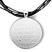 Jacaranda Tree Sunset Meditation Handmade Art Pendant (Black Ribbon Necklace)
