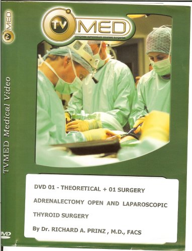 Thyroid and Parathyroidectomy -Surgery Update by Richard A. Prinz, MD, FACS – DVD 1- Adrenalectomy: Open and Laparoscopic
