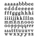 TWILIGHT FONT ALPHABET - Clear Vinyl Stickers - Sticker Decal - #C185