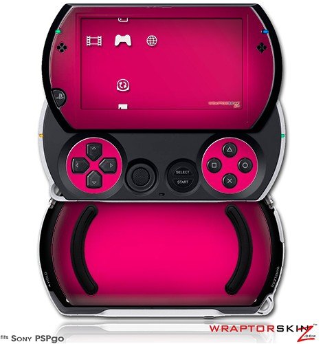 PSPgo Skin and Screen Protector Kit - Colorburst Hot Pink fits Sony PSP go