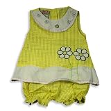 My Michelle - Infant Girls Dress, Yellow, White (Size 18Months)