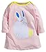 Fiream Little Girls Cotton Long Sleeve Cartoon Pattern Dress