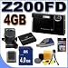 Fujifilm Finepix Z200FD Black 10.0MP 5x Optical Zoom Digital Camera Fuji 15831117 4GB SDHC Memory Card Plus MORE BigVALUEInc Saver Accessory Bundle