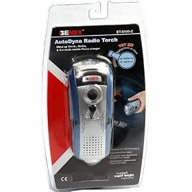 Click here to buy AutoDyna Radio Torch, all in one radio, mobile phone charger, flashlight radio.