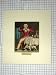 c1810 COLOUR PRINT MAN EATING DINNER TABLE DOG FOOD