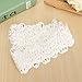 KINGSO 3 Yards Fabric Flower Lace Trimming For Costume Dress Sewing Crafts White
