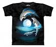 Over the Moon Dolphin T-Shirt 100% Cotton Short Sleeve Shirt