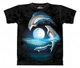 Over the Moon Dolphin T-Shirt 100% Cotton Short Sleeve Shirt