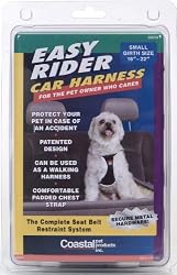 Easy Rider Car Small Harness for Dogs, Black
