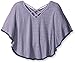 Speechless Big Girls' Circle Top with Lace Applique