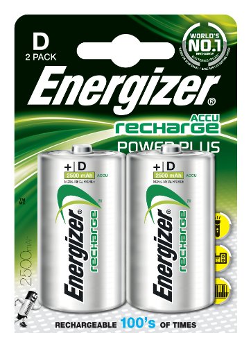 Energizer NiMH Akku D Mono 2500 mAh 2er Pack