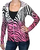 CHRISTIAN AUDIGIER Ed Hardy Tattoo Womens Acrylic Knit Top Sweater Hoodie Shirt Fuchsia
