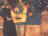 La Musique - Artist: Gustav Klimt - Art Print Poster Size: 35.50 by 23.50 inches