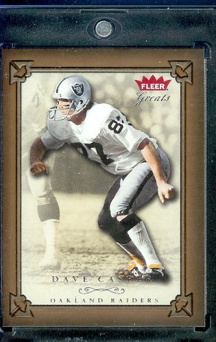 2004 Fleer Greats of the Game Football Card # 66 Dave Casper Oakland Raiders -Mint Condition - Shipped In Protective Screwdown Case!