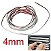 3m Silver Car Grille Exterior Chrome Styling Decoration Moulding Trim Strip 4mm