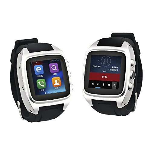 Zhihe Android 4.4.2 Smart Watch Mobile Phone and Call Phone Watch (Silver)