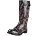 Nomad Footwear Women's Puddles Rain Boot,Black Multi Peace,10 M US