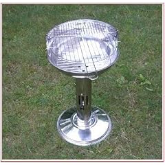Grill Standgrill Saeulengrill aus Edelstahl