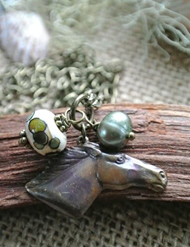 Dark Horse Patina Pendant Necklace