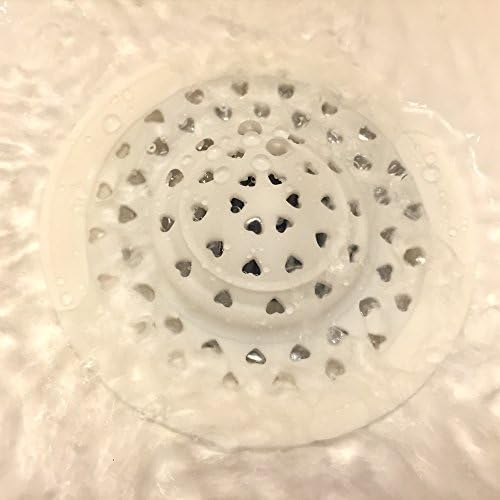 Clean White Blue 2-Way High Quality Bath Hair Catcher Stopper Drain Filter Trap Sink Strainer by Prestige Ind.