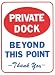 Private Boat Dock sign, Private Dock sign, Nautical, Marine