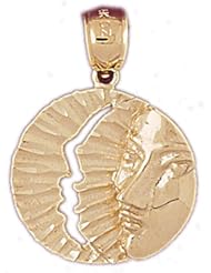 CleverEve Luxury Series 14K Yellow Gold 4 grams Charm Heavens and Stars Inspired