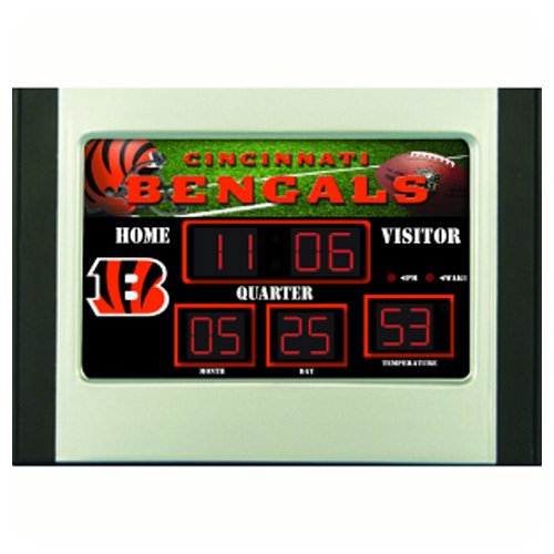 Cincinnati Bengals Alarm Clock Desk Scoreboard