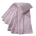Elegant Baby Cable Blanket- Pastel Pink