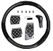 Carbon Fiber Steering Wheel Cover Pedals Shift Knob - M