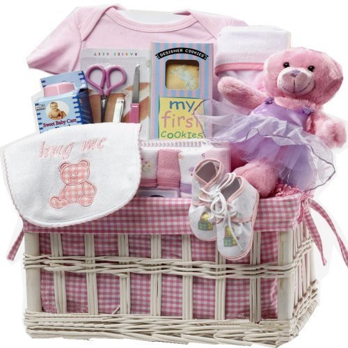 Art of Appreciation Sweet Baby Special Delivery Gift Basket (Girl Pink)