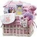 Art of Appreciation Sweet Baby Special Delivery Gift Basket (Girl Pink)
