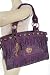 Ed Hardy Filina Suede Fringe Zip Top Shoulder Satchel Bag