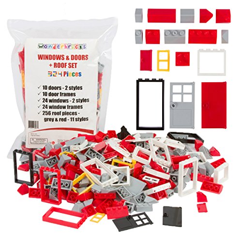 324 piece windows, doors, and roof tiles set - tight fi…