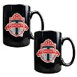 Toronto FC Soccer 2pc Black Ceramic Mug Set - Primary Team Logo MAJOR-LEAGUE-SOCCER Soccer