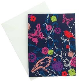 Paperchase Box Of 10 Note cards. Secret Garden Design