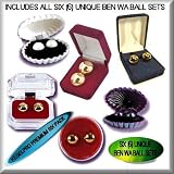 51SrXaTOxfL. SL160  KEGEL Ben Wa Ball 6 Unique Sets of Premium Exercise Balls includes Pearl Style Balls in Shell Case, Open Red Round, Clear Case, Covered Velour, Blue and Lacquer Cote, styles may vary