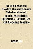 Nicotinic Agonists: Nicotine, Suxamethonium Chloride, Nicotinic Agonist, Varenicline, Epibatidine, Cotinine, Abt-418, Arecoline, Lobeline-