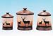 3-piece Ceramic Canister Set - Deer